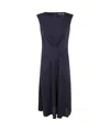 Polo Ralph Lauren Tessane Flared Midi Dress In Black