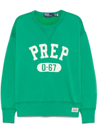 POLO RALPH LAUREN TEXT-PRINT SWEATSHIRT