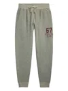 Polo Ralph Lauren Text-print Track Pants In Gray