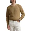 Polo Ralph Lauren Texture Cotton Sweater In Brown