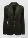 Polo Ralph Lauren Textured Blazer Notched Lapel In Green