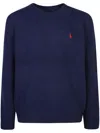 Polo Ralph Lauren Crewneck Sweatshirt With Embroidered Logo Detail In Blue