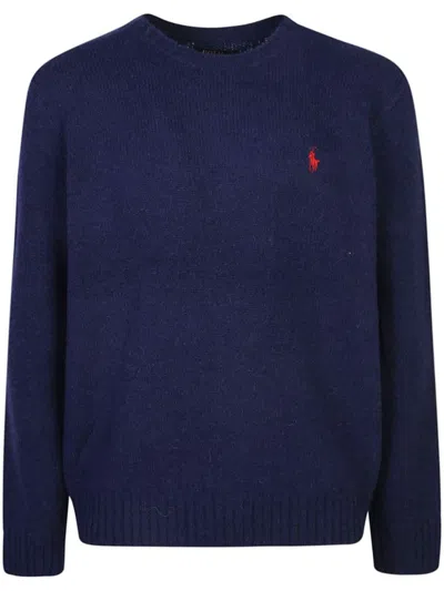 POLO RALPH LAUREN TEXTURED BLUE SWEATSHIRT