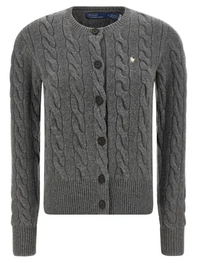 POLO RALPH LAUREN POLO RALPH LAUREN TEXTURED BRAIDED CARDIGAN