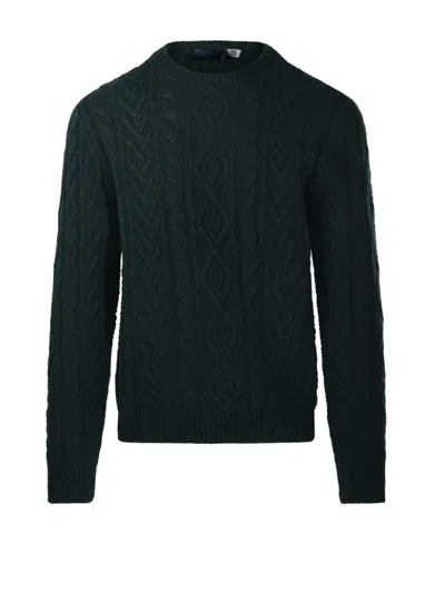 Polo Ralph Lauren Textured Cable Knit Pullover In Green