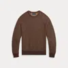 Polo Ralph Lauren Textured Cotton Crewneck Jumper In Brown