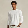 Polo Ralph Lauren Textured Cotton Crewneck Jumper In White