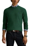 Polo Ralph Lauren Textured Cotton Crewneck Sweater In Green