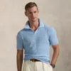 Polo Ralph Lauren Textured Cotton-linen Sweater In Office Blue