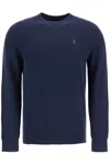 Polo Ralph Lauren Textured Cotton Pullover Sweater In Blue