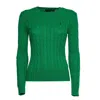Polo Ralph Lauren Cable Knit Pullover With Contrasting Embroidered Logo