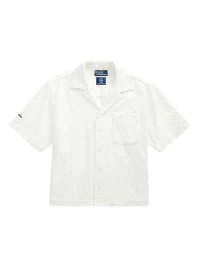Polo Ralph Lauren Textured Short-sleeve Shirt In White