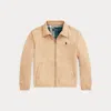 Polo Ralph Lauren Bayport Cotton Bomber Jacket In Cafe Tan