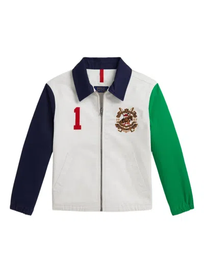 POLO RALPH LAUREN THE BAYPORT CREST-APPLIQUÉ ZIP-UP JACKET