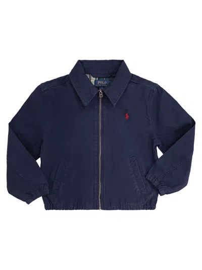 Polo Ralph Lauren Kids' The Bayport Jacket In Cotton Poplin In Blue