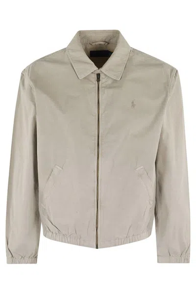 Polo Ralph Lauren The Bayport Mineral-dyed Poplin Jacket In Olive