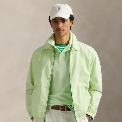 Polo Ralph Lauren The Bayport Mineral-dyed Poplin Jacket In Leaf