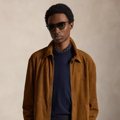 Polo Ralph Lauren The Bayport Suede Jacket In Cinnamon