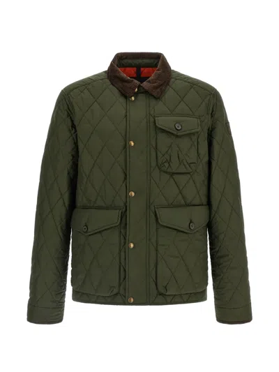 Polo Ralph Lauren The Beaton Quilted Jacket In Company Olive In Multi