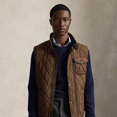 Polo Ralph Lauren The Beaton Quilted Utility Vest In Nutmeg Brown
