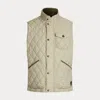 Polo Ralph Lauren The Beaton Quilted Utility Vest In Stoneware Grey