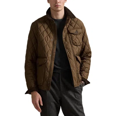 Polo Ralph Lauren The Beaton Quilted Water-repellent Shirt Jacket In Brown
