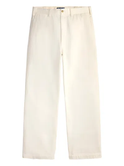 Polo Ralph Lauren The Big Cotton Chino Trousers In White