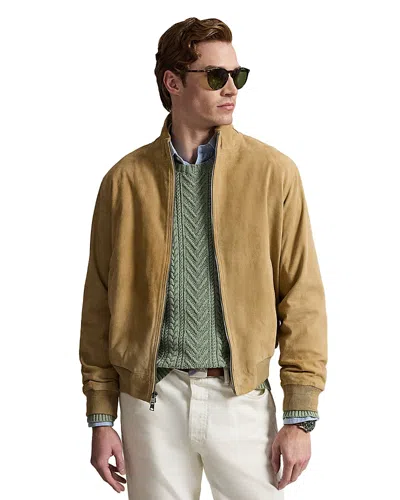 Polo Ralph Lauren The Charleton Suede Jacket In Brown