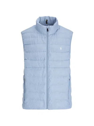Polo Ralph Lauren The Colden Linen Gilet In Blue