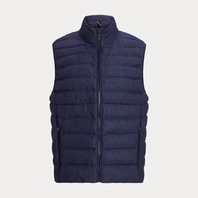 Polo Ralph Lauren The Colden Linen Gilet In Refined Navy