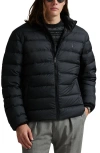 Polo Ralph Lauren The Colden Herringbone Down Jacket In Black