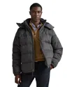 Polo Ralph Lauren The Decker Melton Down Jacket In Gray