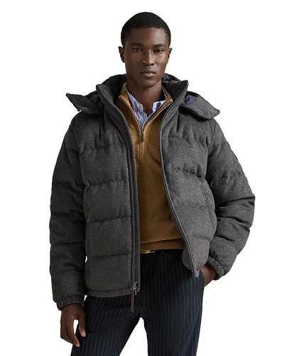 Polo Ralph Lauren The Decker Melton Down Jacket In Gray