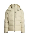 Polo Ralph Lauren The Gorham Down Jacket Man Puffer Beige Size L Recycled Polyester