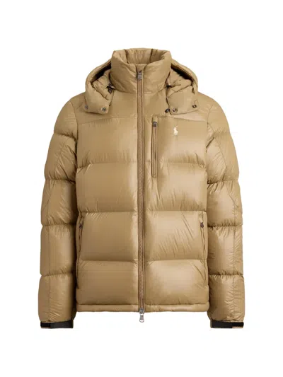 Polo Ralph Lauren The Gorham Glossed Down Jacket In Brown