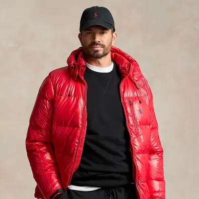 Polo Ralph Lauren The Gorham Glossed Down Jacket In Red