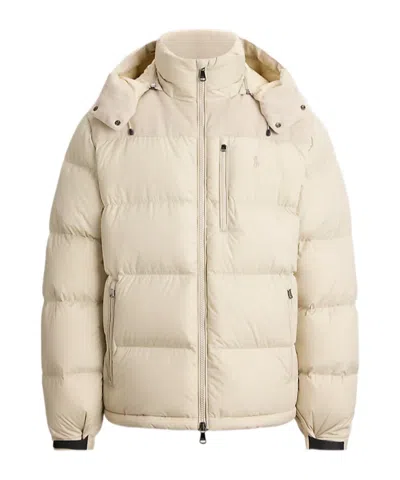 Polo Ralph Lauren The Gorham Hybrid Down Jacket In Neutral