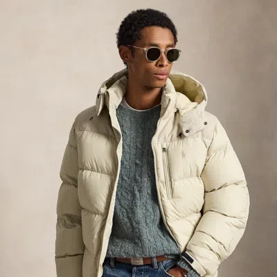 Polo Ralph Lauren The Gorham Hybrid Down Jacket In Basic Sand In Multi