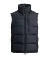 Polo Ralph Lauren Mens Annual Core Padded Regular-fit Recycled-polyester-down Gilet Polo Black In Blue