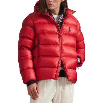 Polo Ralph Lauren The Hawthorne Flag 750 Fill Power Down Jacket In Red