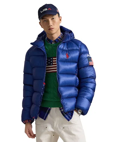 Polo Ralph Lauren The Hawthorne Flag Down Jacket In Blue