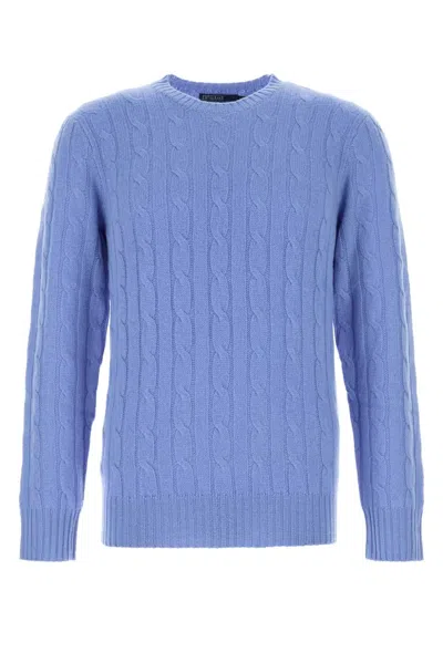 Polo Ralph Lauren The Iconic Cable-knit Cashmere Sweater In Blue
