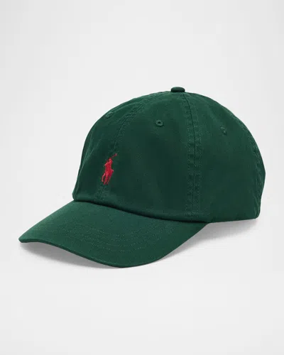 Polo Ralph Lauren The Iconic Cotton Chino Ball Cap In Green