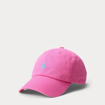 Polo Ralph Lauren The Iconic Cotton Chino Ball Cap In Baja Pink