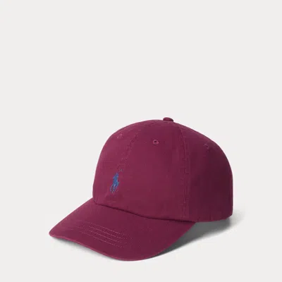 Polo Ralph Lauren The Iconic Cotton Chino Ball Cap In Classic Wine