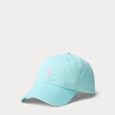 Polo Ralph Lauren The Iconic Cotton Chino Ball Cap In New Aqua In Blue