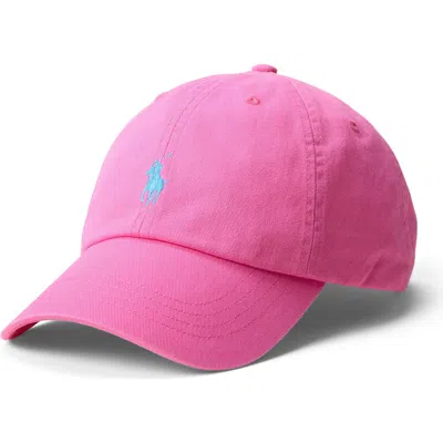 Polo Ralph Lauren The Iconic Cotton Chino Baseball Cap In Pink
