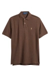 Polo Ralph Lauren The Iconic Cotton Mesh Polo In Brown
