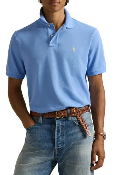 Polo Ralph Lauren The Iconic Cotton Mesh Polo In Blue