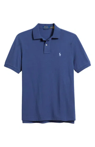 Polo Ralph Lauren The Iconic Cotton Piqué Polo In Light Navy